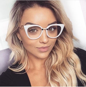 Anti-blue Light Optical Sexy Red Cat Eye Glasses Frames Women Glasses Fashion EyeGlasses