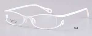 full Frames ladies Optics Eyeglasses women Clear Glasses Men Optical Metal Eye Glasses Frame red white for prescription eye
