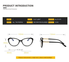 Load image into Gallery viewer, Cat Eye Glasses Frame prescription optical glasses men eyeglasses frames women eyewear frame
