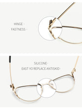 Load image into Gallery viewer, Metal Women Metal Glasses Frame Cat Eye Glasses Women Myopia Optical Clear Eyeglasses Frame Designer Vintage