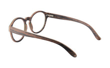 Load image into Gallery viewer, NEW Round Wood Glasses Frames Men Clear Lens Prescription eyeglass Frames Computer Reading Glasses Women With Box FT3008