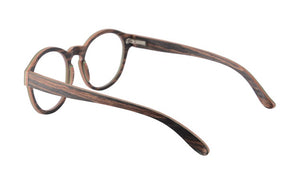 NEW Round Wood Glasses Frames Men Clear Lens Prescription eyeglass Frames Computer Reading Glasses Women With Box FT3008