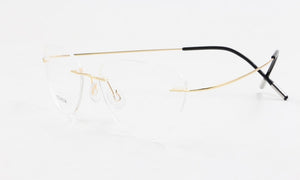 Rimless Glasses Frame Women Titanium Ultralight Eyeglasses Prescription Frameless Cat Eye Eyewear Myopia Optical Frame