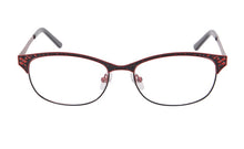 Carica l&#39;immagine nel visualizzatore di Gallery, Occhiali da vista di marca di moda Montature metalliche da donna mezzo bordo placcato montature per occhiali da vista oculos de grau femininos SR8003