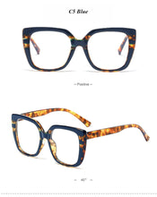 Load image into Gallery viewer, mimiyou Leopard Acetate Square Glasses Frame Women Retro Optical Eyewear Men Eyeglasses Frame Clear UV400 Brand Designer oculos