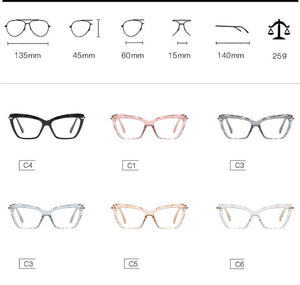Women Fashion Diamond style frame Square Glasses Frames Optical Computer Glasses