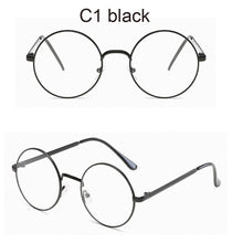 Load image into Gallery viewer, Classic Round Clear Lens Nerd Frames Women Fake Glasses Eyeglasses Frame  Vintage Circle Eyewear Transparent Oculos