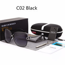 Load image into Gallery viewer, Polarized Ladies Sunglasses Women Gradient Lens Round Sun Glasses Square Luxury Brand Oculos Lunette De Soleil Femme