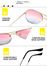 Carica l'immagine nel visualizzatore di Gallery, Brand Designer occhiali da sole sfumati moda uomo e occhiali da sole donna occhiali da sole colorati retrò tendenza Oculos de sol 