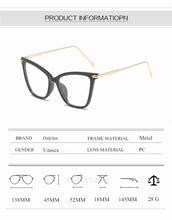 Load image into Gallery viewer, Oulylan Transparent Glasses Cat Eye Glasses Frames for Women Men Clear Optical Eyeglasses Computer Eyewear