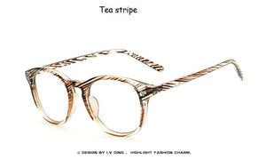 Spectacle Classic Women Round Eyeglasses Frame Brand Designer Men Nail Decoration Optical Glasses Reading Glasses