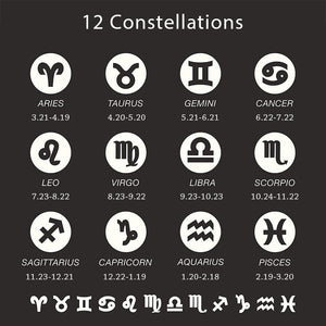 12 Zodiac Sign Constellations Pendants Necklaces For Women Men 585 Rose Gold Male Jewelry Fashion Birthday Gifts GPM16