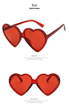 Load image into Gallery viewer, Love Heart Sunglasses Women 2022 Fashion cute sexy retro Cat Eye Vintage cheap Sun Glasses red purple tea UV400 Lens female