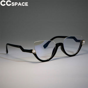 Cat Eye Glasses Frames Women Trending Styles Half Frame Designer Fashion Computer Glasses