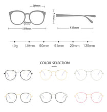 Load image into Gallery viewer, Cat Eye Myopia Glasses With Degree Women Metal Frame PC Lens Nearsighted Glasses Female 0 -0.5 -1.0 -1.5 -2.0 -2.5 -3.0 To -6.0