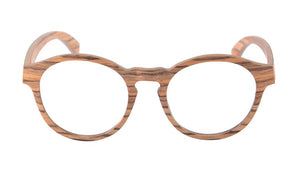 NEW Round Wood Glasses Frames Men Clear Lens Prescription eyeglass Frames Computer Reading Glasses Women With Box FT3008