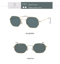 Load image into Gallery viewer, Hexagon Yellow Sunglasses Women Retro Brand Designer Classic Sun Glasses For womenLuxury Ladies Sunglasses Mirror Female Oculos