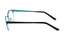 Carica l&#39;immagine nel visualizzatore di Gallery, Occhiali da vista di marca di moda Montature metalliche da donna mezzo bordo placcato montature per occhiali da vista oculos de grau femininos SR8003