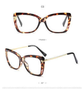 Women Metal Legs Designer Optical Eyeglasses Prescription Acetate Rim Spectacles for Women Eyewear Glasses Frame Fashion Styles