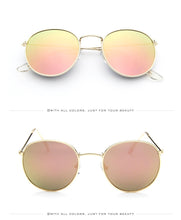 Load image into Gallery viewer, Retro oval sunglasses Women/Men  brand designer vintage small black Red Yellow  shades sun glasses Oculos De Sol