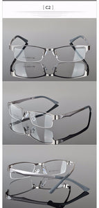 Reven Jate Half Rimless Eyeglasses Frame Optical Prescription Semi-Rim Glasses Frame For Women's Eyewear Female Armacao Oculos