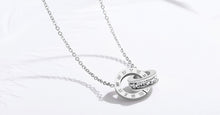 Load image into Gallery viewer, Luxury Elegant Crystal Choker Fashion Roman Digital Stainless Steel Gold Silver Color Pendant Necklaces for Women Jewelry