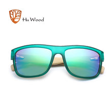 Load image into Gallery viewer, HU WOOD 2017  Arrival Sea Gradient Shades Sunglasses for Men Bamboo Sunglasses Red UV400 Lenses  Driving GR8010