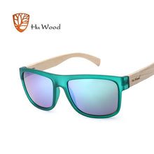 Load image into Gallery viewer, HU WOOD 2017  Arrival Sea Gradient Shades Sunglasses for Men Bamboo Sunglasses Red UV400 Lenses  Driving GR8010