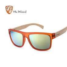 Load image into Gallery viewer, HU WOOD 2017  Arrival Sea Gradient Shades Sunglasses for Men Bamboo Sunglasses Red UV400 Lenses  Driving GR8010