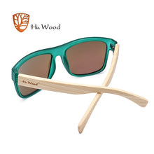 Load image into Gallery viewer, HU WOOD 2017  Arrival Sea Gradient Shades Sunglasses for Men Bamboo Sunglasses Red UV400 Lenses  Driving GR8010