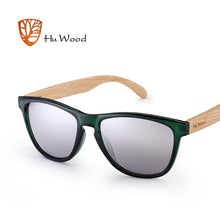 Load image into Gallery viewer, HU WOOD Brand Design Bamboo Sunglasses Sea Gradient Lenses UV400 Driving Shade Mens Sunglasses Eyewear gafas de sol hombr GR8012