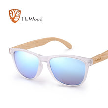 Load image into Gallery viewer, HU WOOD Brand Design Bamboo Sunglasses Sea Gradient Lenses UV400 Driving Shade Mens Sunglasses Eyewear gafas de sol hombr GR8012