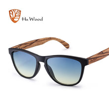 Load image into Gallery viewer, HU WOOD Brand Design Bamboo Sunglasses Sea Gradient Lenses UV400 Driving Shade Mens Sunglasses Eyewear gafas de sol hombr GR8012