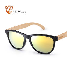 Load image into Gallery viewer, HU WOOD Brand Design Bamboo Sunglasses Sea Gradient Lenses UV400 Driving Shade Mens Sunglasses Eyewear gafas de sol hombr GR8012