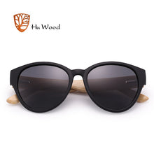 Load image into Gallery viewer, HU WOOD Brand Sunglasses Women Men Bamboo Frame Sun Glasses Round Printed Wrap Anti-Reflective Fishing Driving Eyewear GR8022