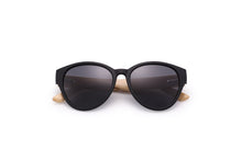 Load image into Gallery viewer, HU WOOD Brand Sunglasses Women Men Bamboo Frame Sun Glasses Round Printed Wrap Anti-Reflective Fishing Driving Eyewear GR8022