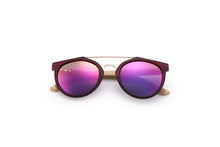 Load image into Gallery viewer, HU WOOD Brand Sunglasses Men Women Natural Bamboo Frame Sun Glasses Round Wrap Double Bridge Goggle Driving Travel GR8023