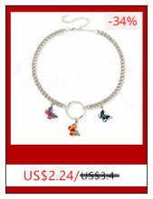 Load image into Gallery viewer, Popular Dried Flower Necklaces Korean Womens Long Gold Beads Chain Colorful Round Pendant  Jewelry For Girls
