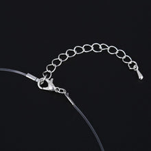 Load image into Gallery viewer, Female Transparent Fishing Line Necklace Silver Color Invisible Chain Necklace For Women Rhinestone Choker Necklace Collier