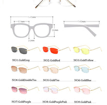 Load image into Gallery viewer, Rimless Sunglasses Women Small Frame Square Sun Glasses Women Luxury Brand Designer Sunglasses for Women Gafas De Sol
