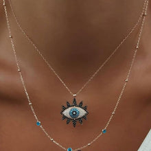Load image into Gallery viewer, Vintage Fashion Evil Eye Necklace Pendant Clavicle Chain Statement Long Necklace Women Accessory Collares De Moda Bijoux