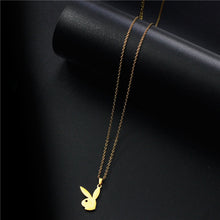 Load image into Gallery viewer, 2020 New Arrivals Kpop Cute Long Ear Rabbit Bunny Pendant Necklaces playboy- Necklace Party gift Hippop Minimalist Jewelry