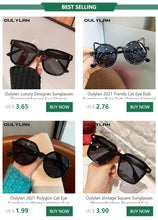 Load image into Gallery viewer, Oulylan Retro Round Sunglasses Women Men Classic Brand Leopard Green Sun Glasses Shades Ladies UV400 Sunglass Oval Eyewear