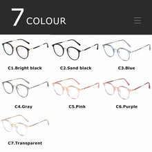Load image into Gallery viewer, Round Anti Blue Light Computer Glasses Women Men Prescription Reading Ladies 2022 Eyeglasses Frame Radiation Protection Lens