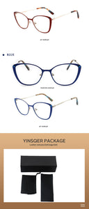 Metal Square Female Prescription Glasses Frame For Women Retro Myopia Optical Lenses Eyeglasses Frames For Sight Minus