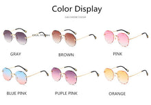 Load image into Gallery viewer, Oulylan Rimless Sunglasses Women Luxury Trimming Gradient Shades Sun Glasses Ladies Vintage Framless Eyewear UV400