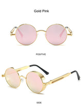 Load image into Gallery viewer, Classic Gothic Steampunk Sunglasses Women Brand Designer Vintage Round Metal Frame Sun Glasses Female Male High Quality UV400