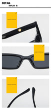 Load image into Gallery viewer, Ladies Small Square Sunglasses Women  Narrow Frame Sun Glasses Retro Rectangle Eyewears Beige Eyeglasses