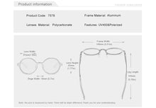 Load image into Gallery viewer, Genuine KINGSEVEN Aluminum Steampunk Round Sunglasses 2022 New Luxury Brand Design Vintage Women Sun Glasses UV400