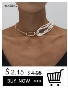 Punk Multi Layered Pearl Choker Necklace Collar Statement Virgin Mary Coin Crystal Pendant Necklace Women Jewelry